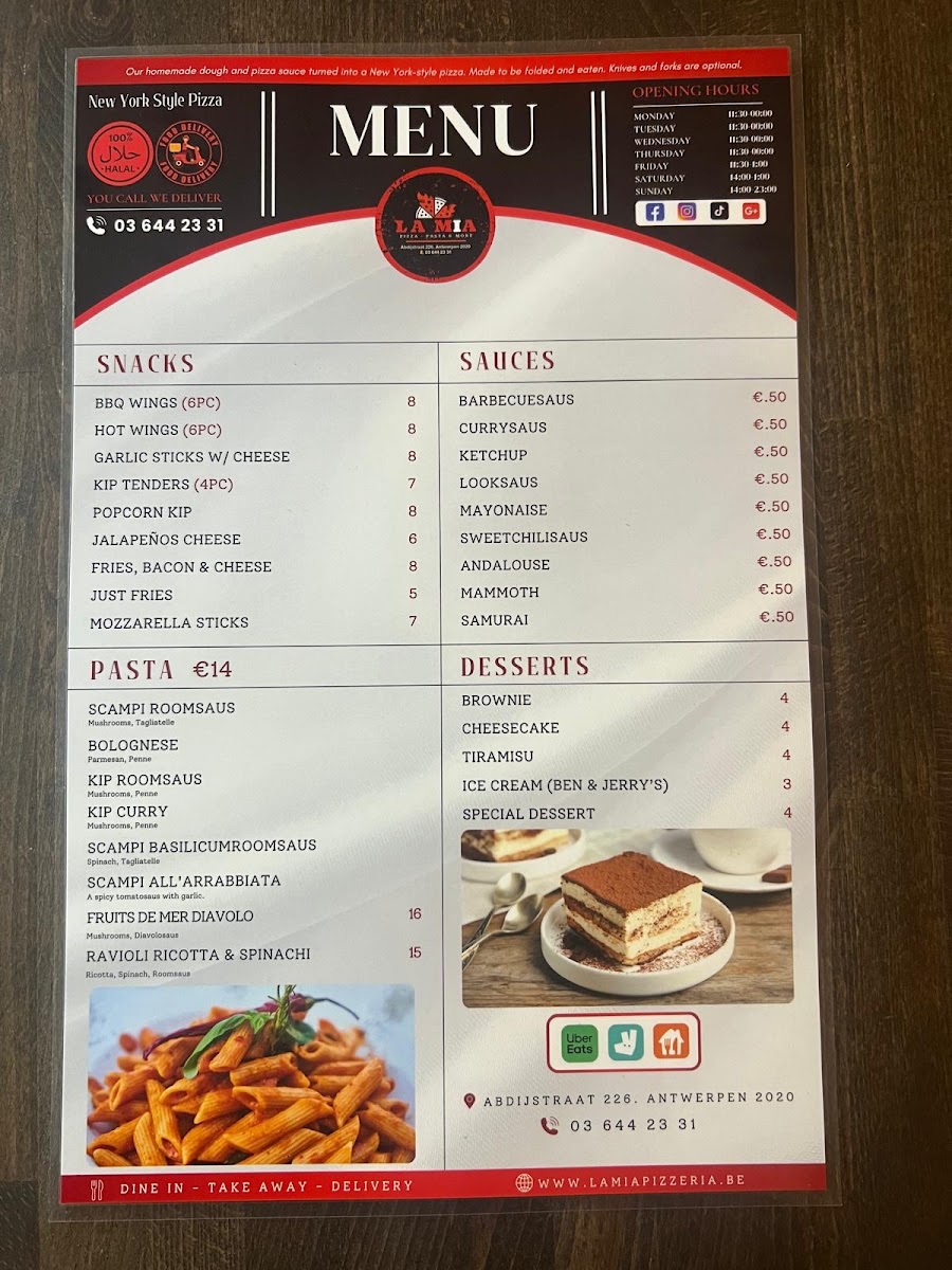 Menu La Mia Pizzeria-2