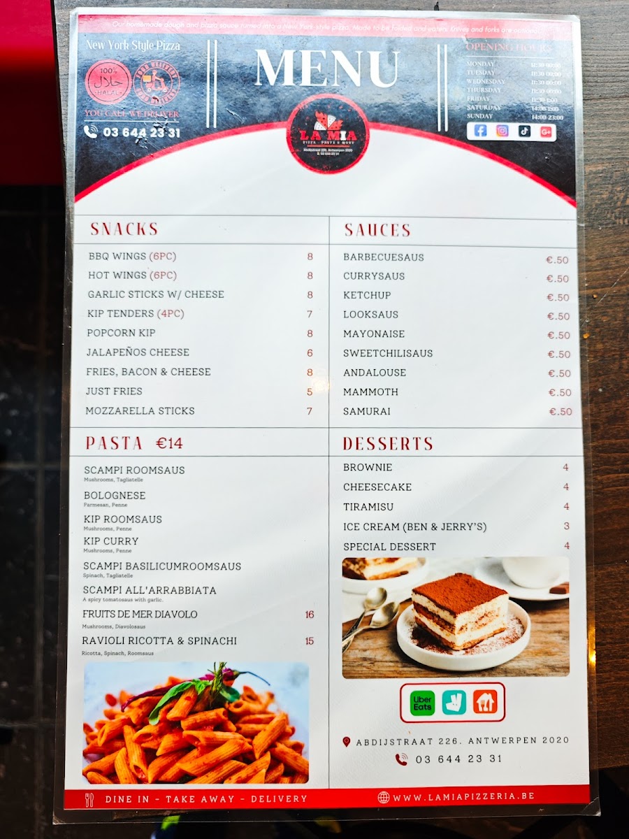 Menu La Mia Pizzeria-5